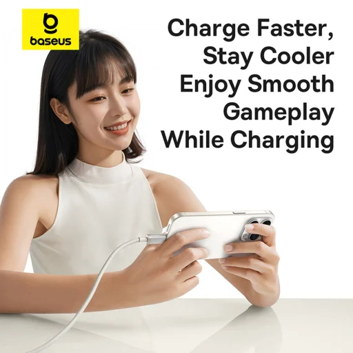 USB-C to Type-C, 100W, Gyors töltés, 480Mbps, 2m - Galaxy Titanium Gold Baseus Data Cable Titanium (P10378100G21-01) - 27