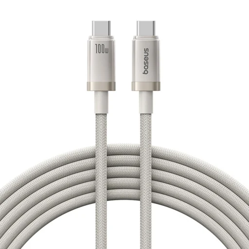 USB-C to Type-C, 100W, Gyors töltés, 480Mbps, 2m - Galaxy Titanium Gold Baseus Data Cable Titanium (P10378100G21-01) - 1