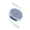 Type-C to Type-C 100W 1m Retractable Galaxy Blue Baseus - Data Cable Pathfinder Series (P10368400311-00) thumbnail