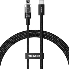 Baseus Data Cable Gem USB-C to Lightning, Gyors Töltés 20W, 1m, Cluster Fekete
