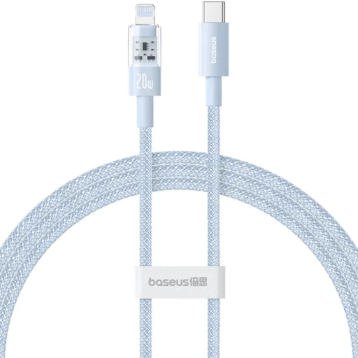 USB-C to Lightning Gyors Töltőkábel Baseus - Data Cable Gem (P10373001311-00) 20W, 1m - Galaxy Kék - 1