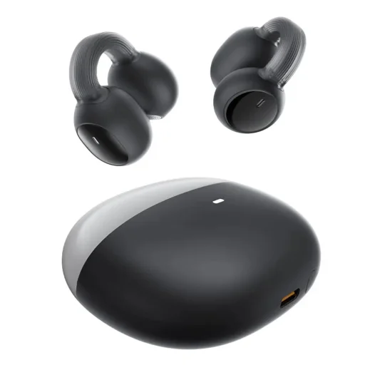 Baseus Wireless Earbuds AirGo 1 Ring (A00069201113-00) - Bluetooth 5.3, TWS, Nyitott fül Klipsz Dizájnnal - Fekete Clusteren - 3