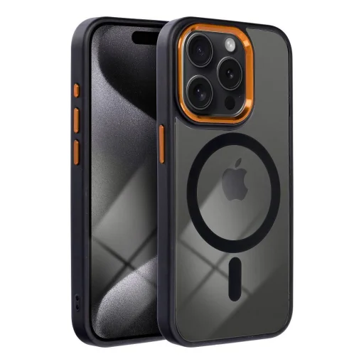 COLOR EDGE MAG COVER tok, kompatibilis MagSafe technológiával iPhone 14 Pro-hoz, fekete arany - 2