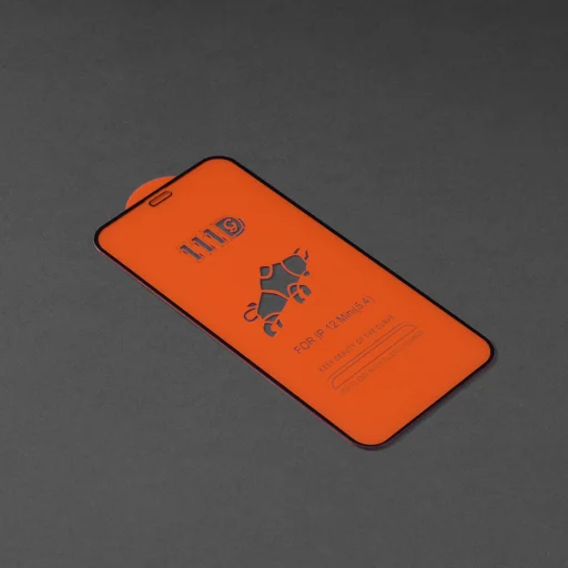iPhone 12 mini Techsuit 111D Teljes Fedés / Teljes Ragasztás Fekete Üveg - 2