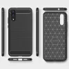 Huawei P20 Techsuit - Carbon Silicone - Fekete tok thumbnail