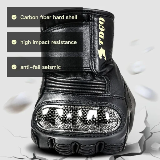 Motor/ATV/Roller Vízálló Érintőképernyős Kesztyű Techsuit (OG106) Juhbőr, Méret L - Barna - 3