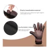 Touchscreen Gloves Techsuit - Fekete, Puha és Meleg PU Anyagú, Egyméretű kesztyű (OG101) - 4