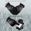 Touchscreen Gloves Techsuit - Fekete, Puha és Meleg PU Anyagú, Egyméretű kesztyű (OG101) - 6