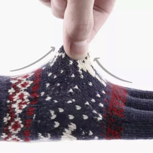 Kesztyű Techsuit Touchscreen Raindeer (ST0002) - Gyapjú - Kék. - 6