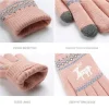 Touchscreen Gloves Raindeer (ST0002) - Gyapjú - Pink Techsuit kesztyű thumbnail