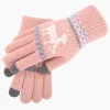 Touchscreen Gloves Raindeer (ST0002) - Gyapjú - Pink Techsuit kesztyű thumbnail