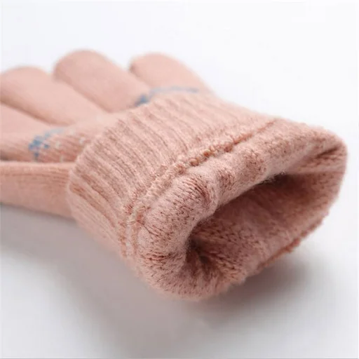 Touchscreen Gloves Raindeer (ST0002) - Gyapjú - Pink Techsuit kesztyű - 3
