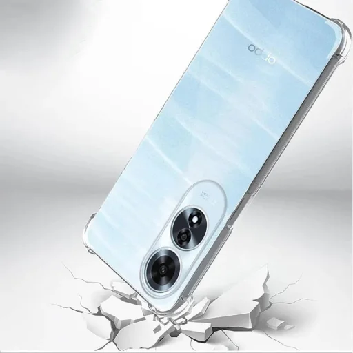 Oppo A60 4G Techsuit - Shockproof Clear Silicone - Clear tok - 4