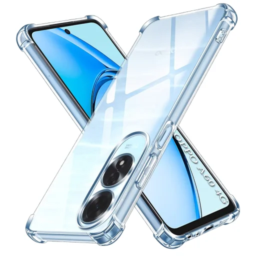 Oppo A60 4G Techsuit - Shockproof Clear Silicone - Clear tok - 1
