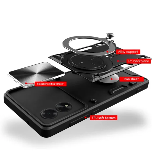 Oppo A60 4G Techsuit - CamGuard Pro - Red tok - 3