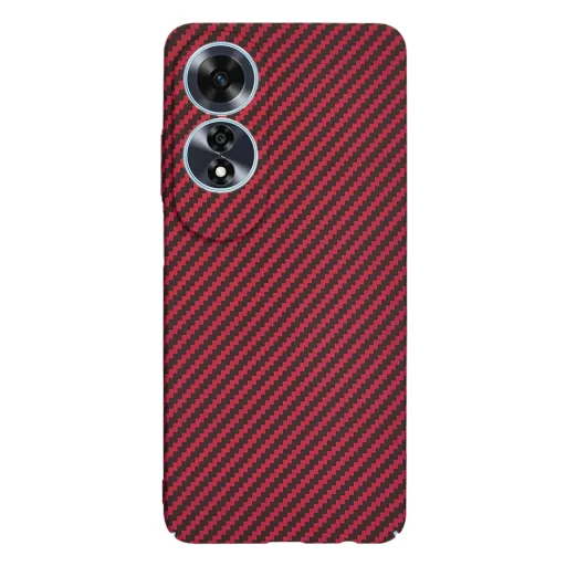 Oppo A60 4G - Techsuit - Carbonite FiberShell - Piros tok - 3