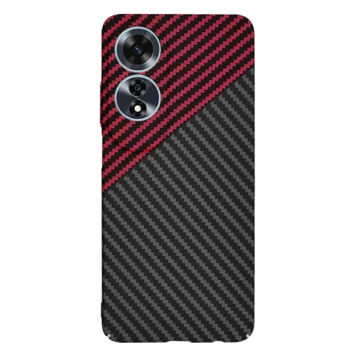 Oppo A60 4G Techsuit Carbonite FiberShell Piros Vortex tok - 3
