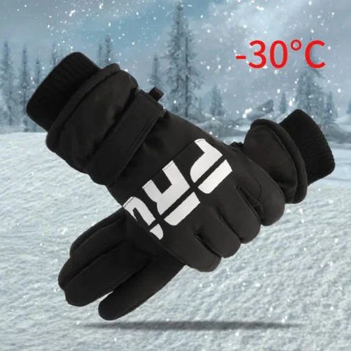 Ski Techsuit - Touchscreen Gloves Pro (OG104) - Vízálló Kesztyű, Méret L - Fekete - 6