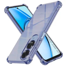 Oppo A60 4G Techsuit - Shockproof átlátszó szilikon - Füstfekete tok