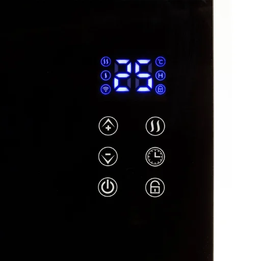 Home FK 430 WIFI álló vagy falra szerelhető SMART konvektor fűtőtest, 1000W/2000W, edzett üveg előlap, fekete - 4