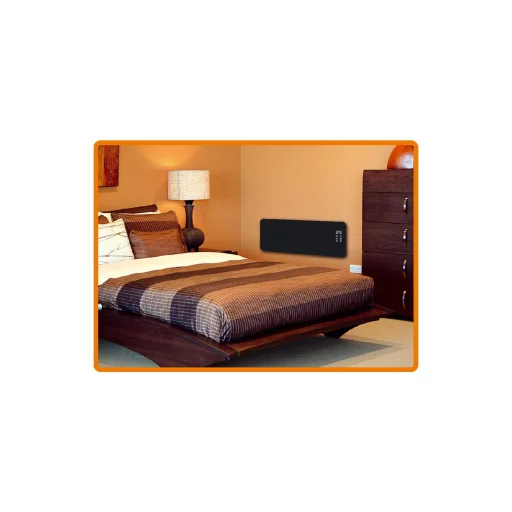 Home FK 430 WIFI álló vagy falra szerelhető SMART konvektor fűtőtest, 1000W/2000W, edzett üveg előlap, fekete - 5