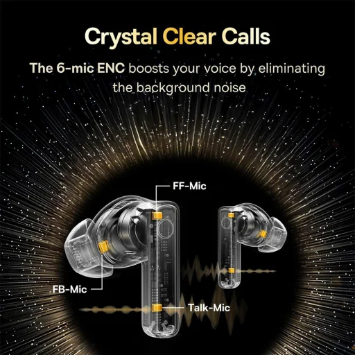 Baseus Wireless Earbuds Bowie 35 - Vezeték nélküli, Bluetooth V5.3, 6-Mikrofonos ENC, IPX4 - Fekete - 7