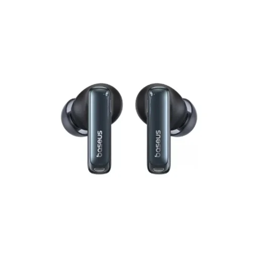 Baseus - Vezeték nélküli fülhallgatók M2s Ultra (A00074101123-00) - Igazán vezeték nélküli, Bluetooth 5.4, 4-mikrofon zajcsökkentés, intelligens kijelző - Fekete - 3