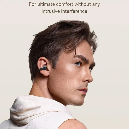 Baseus - Vezeték nélküli fülhallgató Bowie MC1 (A00083501126-00) - Nyitott fülre rögzíthető design, BT V5.4, IP57 vízálló, 600mAh - Fekete - 11