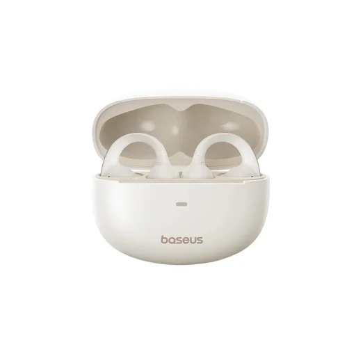 Baseus - Vezeték nélküli fülhallgató Bowie MC1 (A00083501226-00) - Nyitott Fülcsipesz Kialakítás, BT V5.4, IP57 Vízálló, 600mAh - Fehér - 2