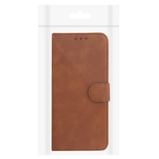 COMMON Univerzális fliptok (MÉRET S) Iphone 12/13/Samsung S6/A5 2016/Xcover 4/S22/Huawei P8 2017 barna tok - 6