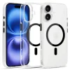 Glossy Magsafe Átlátszó Tok iPhone 16 fekete tok