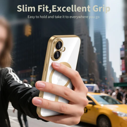 iPhone 17 Tech-protect Magflex Magsafe Shiny Arany tok - 4