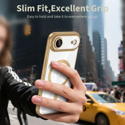 iPhone 17 Air Tech-protect Magflex Magsafe Csillogó Arany tok - 4