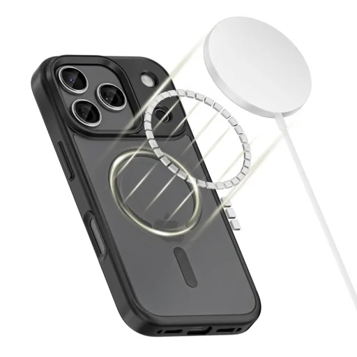 iPhone 17 Pro Max Tech-protect Magmat XT 4-darabos Magsafe tok Matt Fekete - 2