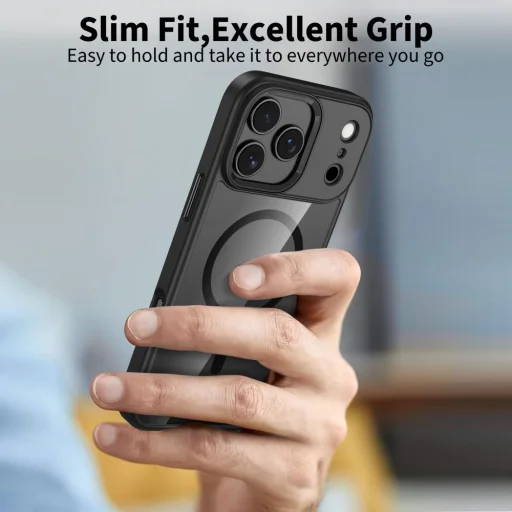 iPhone 17 Pro Tech-protect Magmat Magsafe tok Fekete/átlátszó - 5