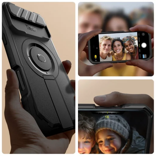 iPhone 17 Air Tech-protect Kevlar Magsafe fekete tok - 3