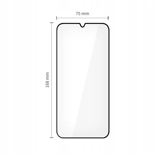 Xiaomi Poco M7 Tech-protect Glass Fit+ 2-pack fekete üvegfólia - 2
