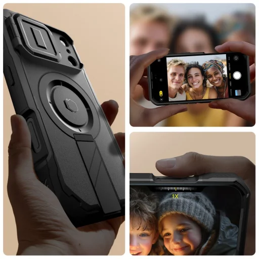 iPhone 17 Pro Tech-Protect Kevlar Magsafe fekete tok - 3