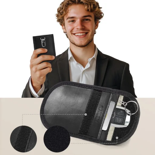 Tech-Protect KLR100 Faraday kalicka fekete/fehér autós kulcstartó tok - 3