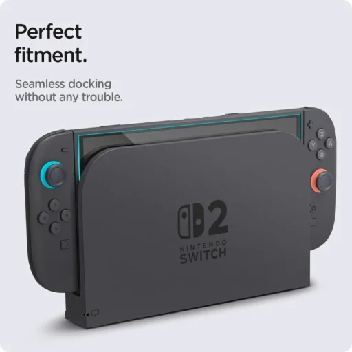 Nintendo Switch 2 Átlátszó Techsuit (2 pack) Premium Tempered Glass SwitchAura applikátorral (NS1), 9H Ellenálló - 7