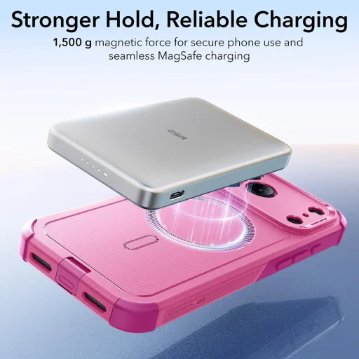 iPhone 17 Pro Pink ESR Cyber Halolock tok - 5