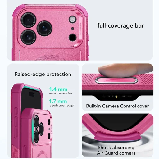 iPhone 17 Pro Pink ESR Cyber Halolock tok - 3