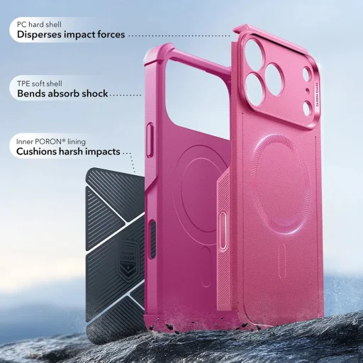 iPhone 17 Pro Pink ESR Cyber Halolock tok - 4