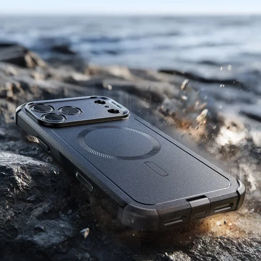 iPhone 17 Pro Fekete ESR - Cyber Halolock tok - 4