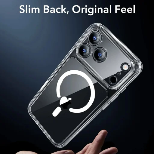 iPhone 17 Pro ESR Classic Hybrid HaloLock - Átlátszó tok - 5