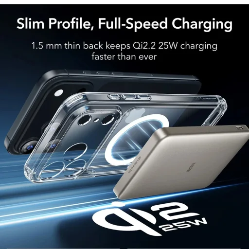 iPhone 17 Pro ESR Classic Hybrid HaloLock - Átlátszó tok - 7