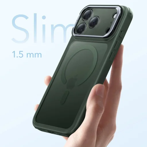 iPhone 17 Ködös Zöld ESR Classic Hybrid HaloLock kitámasztó tok - 6