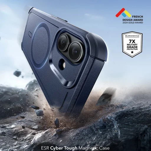 iPhone 17 Kék ESR Cyber Halolock tok - 3