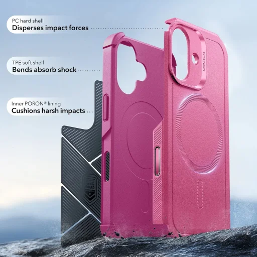 iPhone 17 ESR - Cyber Halolock - Pink tok - 3