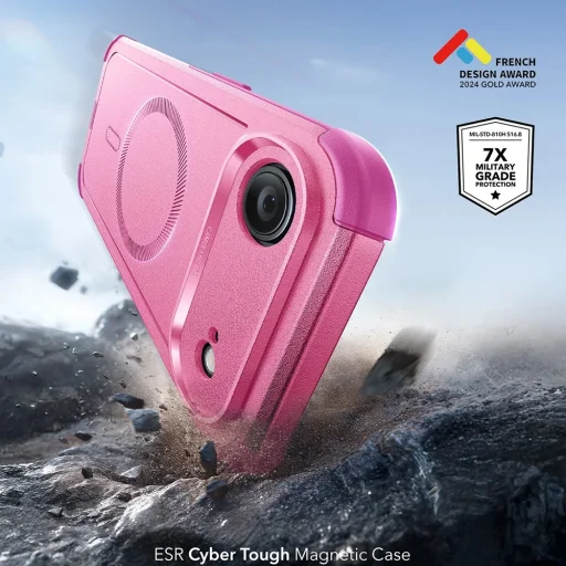 iPhone 17 Air ESR - Cyber Halolock - Pink tok - 3